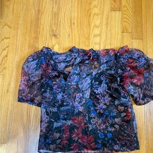 Floral Sheer Women's Top
